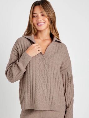Splendid Stassi cable sweater-xs